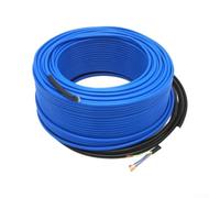 Para alambre de cobre desnudo calefacción por suelo radiante Cable de calor | Instalación fácil de usar, guías de cable incluidas, se adapta a vinilo laminado de piedra de azulejos