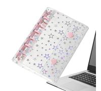 para archivadores - para planificadores A7 con estrellas brillantes | Cubierta para archivador presupuesto formato A7, apto para álbumes, diarios, sobres para dinero, organizadores