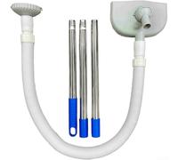 para aspirador Piscina con Circulación de Agua para Profunda de Fondos y Paredes en Piscinas Desmontables Gris(Gray, 3 Sections)