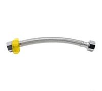 para braided Stainless Steel Water Inlet Hose 20cm 1/2" para | 304 Stainless Steel, Hot & Cold Water, For Toilet Heater, Kitchen Sink, Bathroom Faucet, 1/2" X 1/2" Connectors