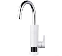 para calentador Agua Eléctrico para grifo 304 para acero Inoxidable(white) | Calentamiento en 3 segundos, pantalla LED temperatura real, para acero inoxidable 304, seguro anti-quemaduras