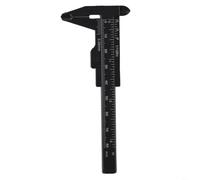 para calibre Vernier Plástico 80mm Reutilizable Medición para(black)