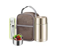para comida caliente Bol de acero inoxidable aislado al vacío y hermético, | de almuerzo caliente para camping, picnic, deportes al aire libre, senderismo, escalada, viajes, verano y