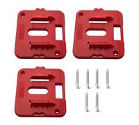 para Craftsman - Soporte de batería de 20 V para soporte de pared, solución de almacenamiento modular para estación de carga de taladro de 1.5 Ah 2.0 Ah 3.0 Ah, estante de garaje, rojo (3 piezas)