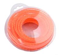 Para Ego Power+ Al2450s Línea de recortadora trenzada de 0.095 pulgadas compatible con desbrozadora de cuerdas de 15 pulgadas Sta1500 Mst1501 Mhc1502 Multi Cabezal de alambre de nailon de 15 m de