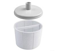 Para equipo de piscina Hayward SP1075 SP1076 SP1077, cesta de skimmer SPX1082CA y kit de placa de vacío SP1106, reemplazo ABS robusto para piscinas en el suelo (blanco)
