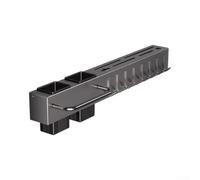 para estante Pared Cocina 50cm Barra Toalla Incluida para estante | para acero al carbono, acabado negro, sin taladrar, incluye barra toalla, 8 ganchos, para fácil limpieza