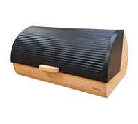 Briebe Panera Nordic – Madera bambú, tapa deslizante, diseño nórdico moderno, Negro