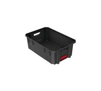 Kistenberg Caja de transporte para herramientas Modular X-Block 50 kg plástico apilable negro