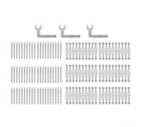 para herramienta Electricista Cajas 86 con 60 Tornillos para | para acero carbono , para ajuste 66-85mm, evita taladrar, para ideal cajas 86, incluye tornillos