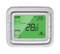 Para Honeywell T6861h2wg Digital LCD termostato ventilador bobina controlador Ac220v 3a plástico verde para montaje en superficie para calefacción refrigeración y modos de ventilador con interfaz de