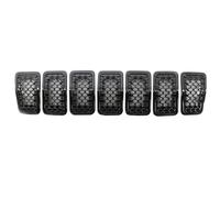 Para Jeep Para Cherokee 2019-2022 Parrilla Delantera | Rejilla Delantero 7 Piezas De Rejilla De Inserción De Malla ABS Embellecedora 6AZ88DX8AB(Glossy Black)