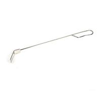 Para Kamado Joe Classic Ash Poker 45.7 cm Mango de metal para Kamado | Diseño de limpieza de una pasada, elimina cenizas profundas, ahorra tiempo, mango de metal, gancho para colgar incluido