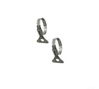 Para Karcher 2.997-100.0 - Juego de mangueras de tela compatibles de 10 m con acero inoxidable flexible de 30 a 40 mm, plano para bomba sumergible, resistente 5 bar de agua (abrazadera de manguera)