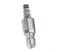 para karcher Adaptador de conexión rápida para lavadora a presión 1 cm - Conector de manguera de acero inoxidable Sistema antienredos Accesorios para lavadora eléctrica Plata (A)