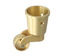 para latón Macizo 360° Suelo para madera para dura Seguro para(T4921) | Acabado cepillado, rotación fluida 360 grados, diseño duradero, protege suelos delicados, estilo vintage auténtico