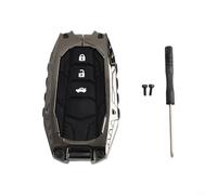 Para LC250 Key CoverLand Para Cruiser Para Prado 2024 CaseZinc | Carcasa remota de aleación negra para llave de coche para Prado 24 Key SkinLC250 Carcasa Remota Anti Scratch Key CageFor