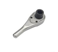Para llave de vaso de trinquete en miniatura con mango prismático cruzado para soluciones de montaje de destornillador de 1/4 pulgadas (cabeza de llave)