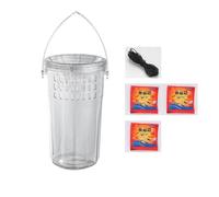 para Mascotas Trampa para Peces Botella Señuelos de Pesca Jaula para Actividades Familiares Aire Captura de Peces y camarones en Agua Red de Pesca portátil