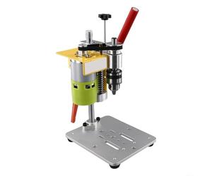 Para mini prensa de taladro con motor 795 DC B10 Chuck 0.8-6mm Bit Support Construcción de eje de rodamiento dual Profundidad ajustable para proyecto CNC Madera Plástico