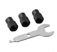 Para Mini Taladro Chuck Tuerca Set 3pcs M8x0.75mm con Llave Aleación de Zinc Material Compatible con Herramienta Rotativa y Uso de Amoladora Eléctrica