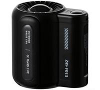para mini Ventilador de para mesa 9cm Rotación 360 Grados para(Black) | para batería 4500mAh, 3 velocidades, para carga USB, silencioso <36db, para ideal cintura