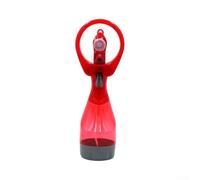 para mini Ventilador de para mesa con Rociador de Agua Fría | para batería incluida, operación inalámbrica, para brisa refrescante, seguro, para ideal para calor(Red)