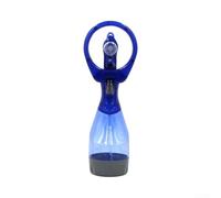 para mini Ventilador de para mesa con Rociador de Agua Fría | para batería incluida, operación inalámbrica, para brisa refrescante, seguro, para ideal para calor(Blue)