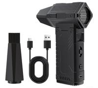 para mini Ventilador Turbo Portátil con Pantalla LED 40K RPM(B) | Pantalla LED tiempo real, motor sin escobillas, 40000 RPM, para compacto negro, eficiente