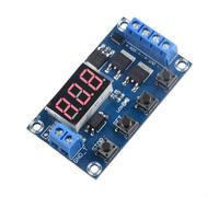 para mos Drive Relay Board 0.1s-999min Temporizador programable para | Rango de 0.1s-999min, dual para unidad mos, baja resistencia, salida de alta corriente, para una sincronización versátil