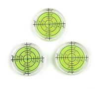 Para nivel de burbuja de 32 mm, vial verde redondo para nivelación de precisión, trípode de cámara, estante de muebles, paquete de 3
