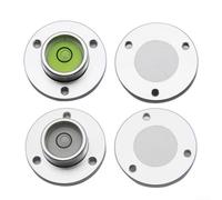 para nivel de Burbuja Redondo 35mm Metal y Vidrio 2uds para | Cuerpo metálico para robusto, vial de vidrio claro, para compacto 35mm, para ideal para cajas de herramientas, lectura
