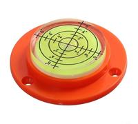 para nivel de espíritu, disco circular de nivel de burbuja para grado de nivel de espíritu marcado para medición de nivelación de superficie (cáscara naranja agua verde)