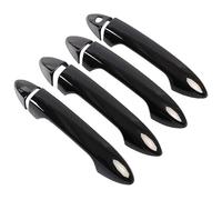 Para Pilot 2017-2021 Decorativos Copas Y Molduras Exteriores Antiarañazos Cubierta Manija Puerta Un Solo Orificio Funda Manija Puerta Coche(Bright Black)