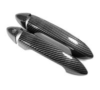 Para Pilot 2017-2021 Decorativos Copas Y Molduras Exteriores Antiarañazos Cubierta Manija Puerta Un Solo Orificio Funda Manija Puerta Coche(2 Doors Carbon Fiber Pattern)