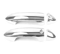 Para Pilot Cubierta Manija Puerta Inteligente Un Solo Orificio Moldura Taza Exterior Decorativo Antiarañazos Funda Manija Puerta Coche(2 Doors Electroplated)