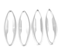 Para Pilot Decoración Exterior Tazas Molduras Antiarañazos Cubierta Manija Puerta Inteligente Un Solo Orificio Y Doble Funda Manija Puerta Coche(Gate Bowl Plating)
