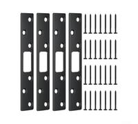 para placa de Seguridad para Bombín 6" para acero para placa(4 pcs) | funcional, protege el bombín, incluye tornillos, para acero sólido, seguridad doméstica