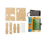 para probador de transistores LCR-T4 con estuche, analizador de componentes digitales para triodo de diodo NPN PNP MOSFET, detección automática en LCD de retroiluminación de 128 x 64, prueba rápida de
