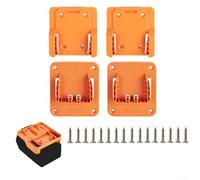 Para RIDGID 18V compatible con colgador para batería y almacenamiento de herramientas, funciona con taladros inalámbricos AEG de 18 V y baterías de iones de litio de 18 V (2 juegos)