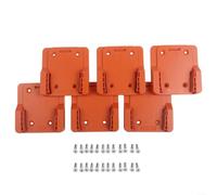 Para Ridgid y para Aeg 18v Li-ion Tool Hanger Amarillo Soporte de taladro de plástico Organizador de montaje en pared para conductores de potencia inalámbricos en garaje Taller Seis Pack