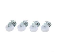 Para ruedas giratorias de repuesto de 8 mm para calentador de aceite eléctrico, rodillos de plástico PU duraderos que mejoran la movilidad en la oficina en casa, ajuste habitual ruedas en miniatura
