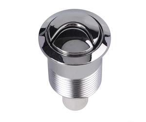 Para siamp 45 doble descarga de inodoro con botón de acabado cromado mecanismo de cisterna de cabeza redonda 85 x 48 mm