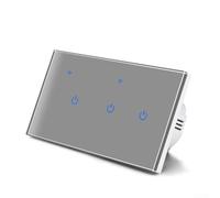 para Smart for Life App Control WiFi Wall Switch 3 Gang para Smart (3 Gang) | Panel táctil de 3 bandas, vidrio templado, control remoto de aplicación, para asistente de voz listo, señal wifi estable