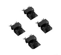 para soporte Aluminio para Panel Solar para arlo para eufy para reolink(black 4pcs)