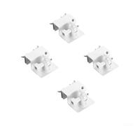 para soporte Aluminio para Panel Solar para arlo para eufy para reolink(white 4pcs)