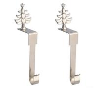 para soportes Calcetines Navidad con Lazo y Antideslizante (Christmas tree) | para acero inoxidable, lazo festivo frontal, base antideslizante, para carga hasta 4.5kg, repisa segura