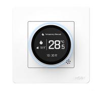 Para termostato inteligente Moes ZHT-SR Star Ring Serie para tuya para zigbee regulador de temperatura para agua eléctrica caldera calefacción con aplicación control remoto calibración ahorro de