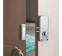 para TUYA - Cerradura de puerta inteligente, cerradura de puerta de entrada sin llave, desbloqueo antirrobo de seguridad para el hogar, control remoto con aplicación Smart Life y tarjeta inteligente
