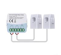 Para Tuya Doble Canal WiFi Electricidad Medidor De Corriente Bidireccional En Tiempo Real Análisis De Flujo De Energía Panel De Control De Aplicación Monitoreo 80A Alta Capacidad Corriente AC